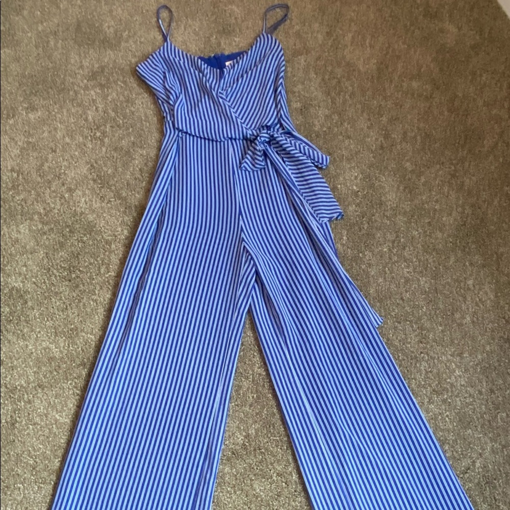 Michael Kors Striped Jumpsuit SZ M